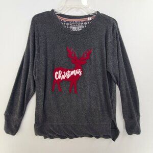 Royce Brand Women's Long Sleeve Pullover Xmas Sweater Gray Size L